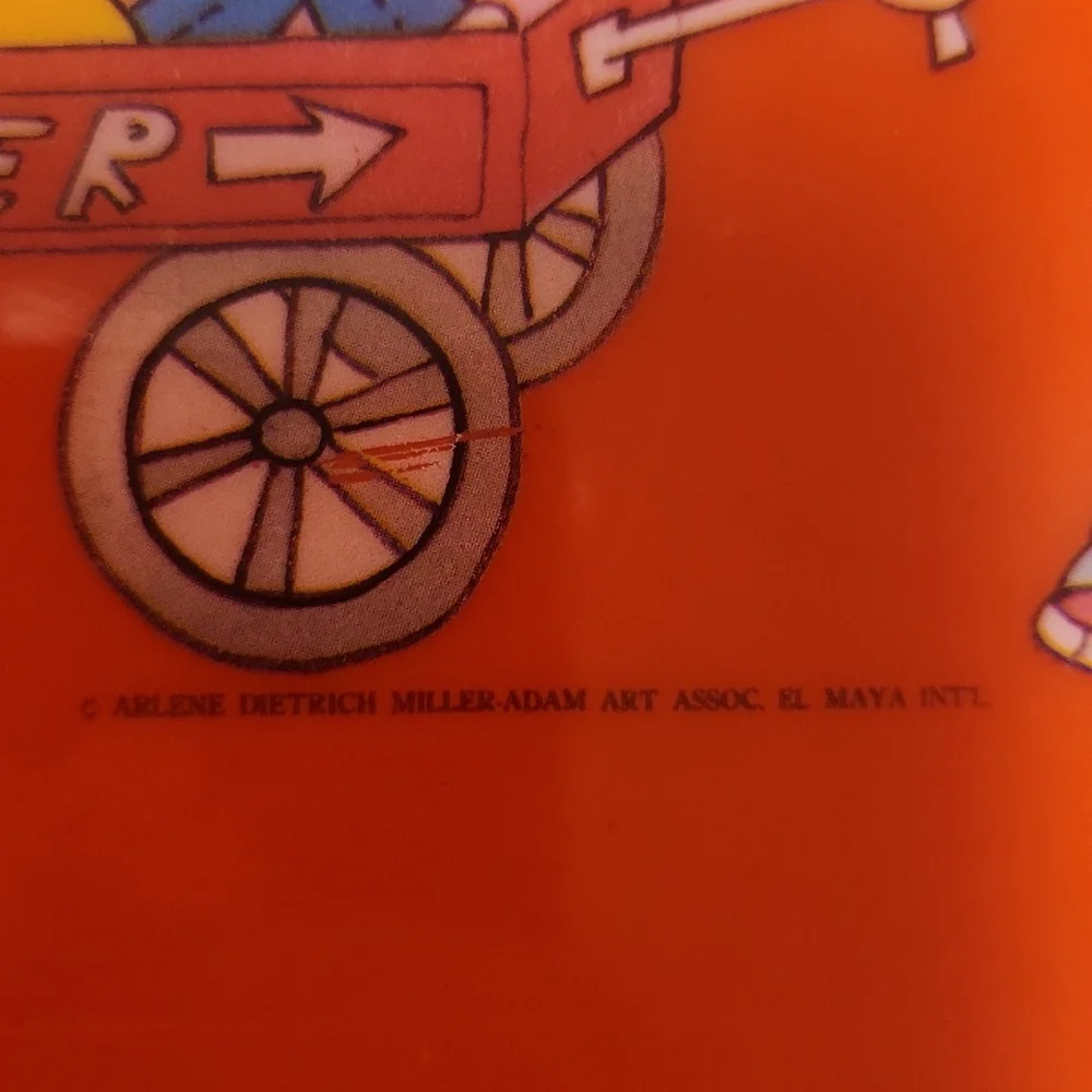 Vintage 1984 Jyundung Red Plastic Lunchbox